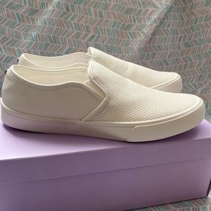 White Never worn Madden Girl sneaker slip-on